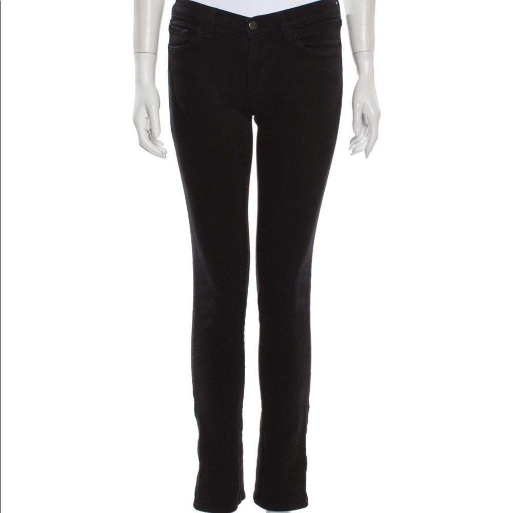 J Brand Black Size 26 The Deal Straight Leg Jeans with Zipper Ankle